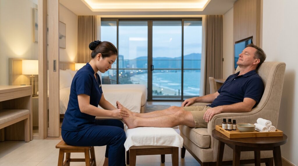 In-Home Massage Preparation